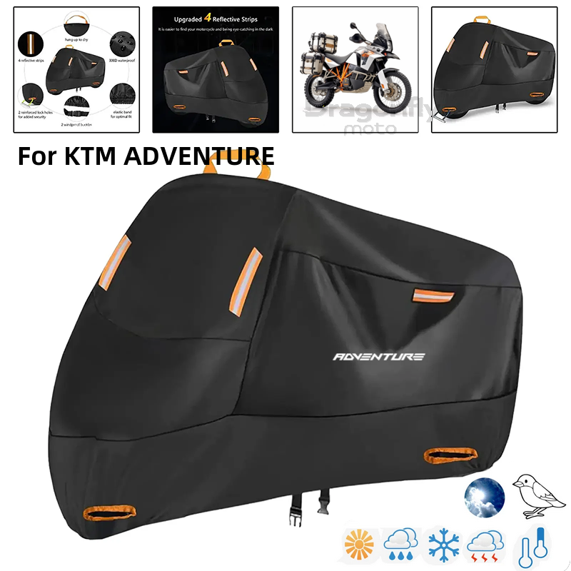 Outdoor Adventure Logo - Logo Adventure Pokrowiec na motocykl Wodoodporny