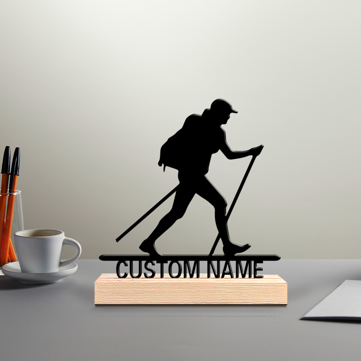 Outdoor Adventure Day - 1 szt. Urocza, personalizowana, metalowa statuetka