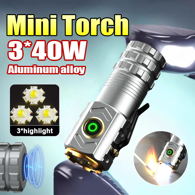 Outdoor Adventure Hiking - Super mocny reflektor Latarka zapłonowa Mini