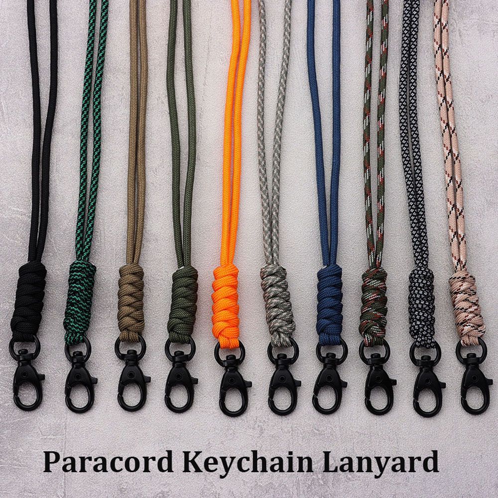 Outdoor Adventure Backpack - Brelok do kluczy Paracord Smycz Obrotowa