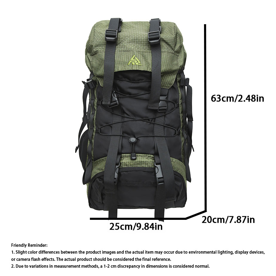 Plecak górski 55L, unisex, wod – Outdoor Adventure Backpack recenzja i cena