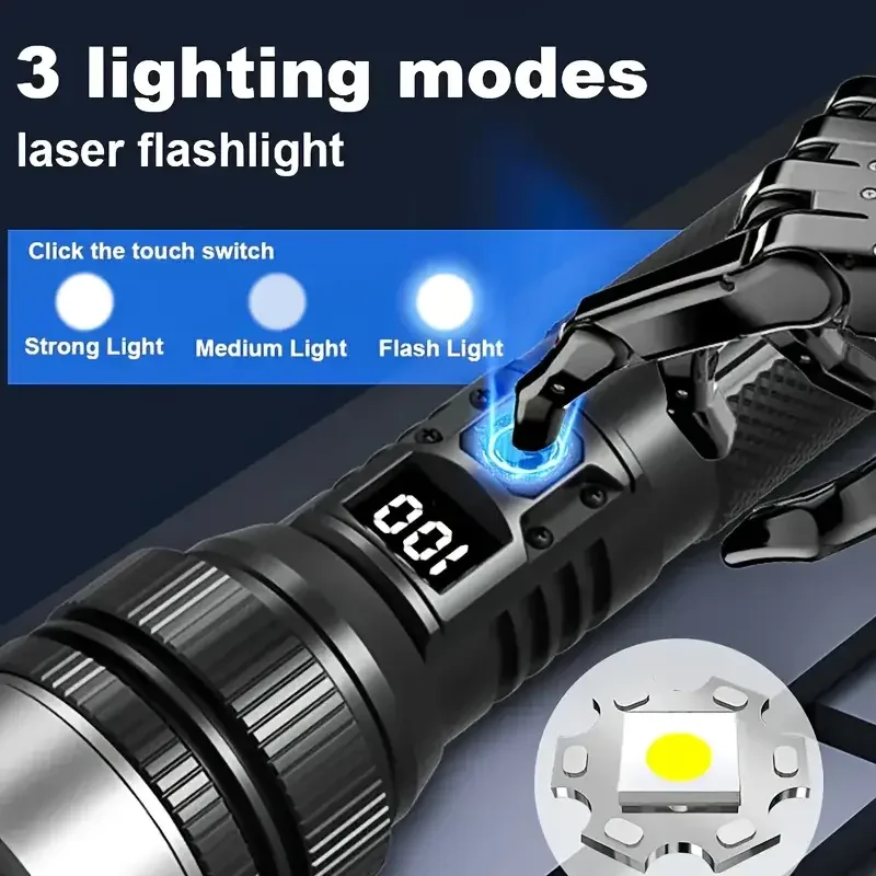 Mocna latarka LED 900000LM z f – Outdoor Adventure Hiking recenzja i cena