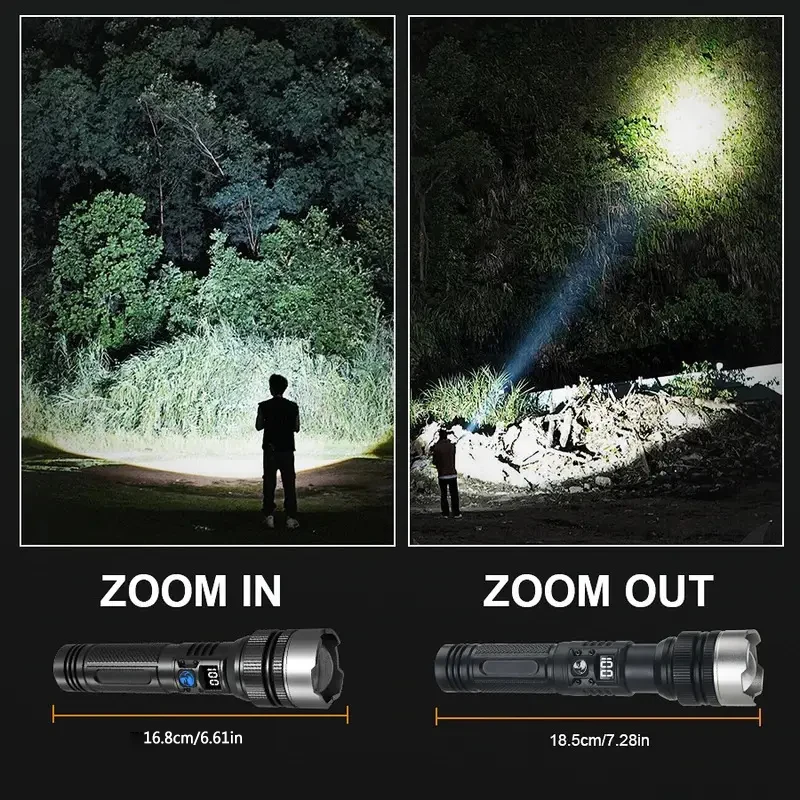 Mocna latarka LED 900000LM z f – Outdoor Adventure Hiking recenzja i cena